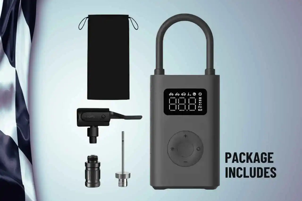 Electronic lock with accessories on a light gray background
