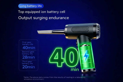Electric nail drill with battery life display on a dark background