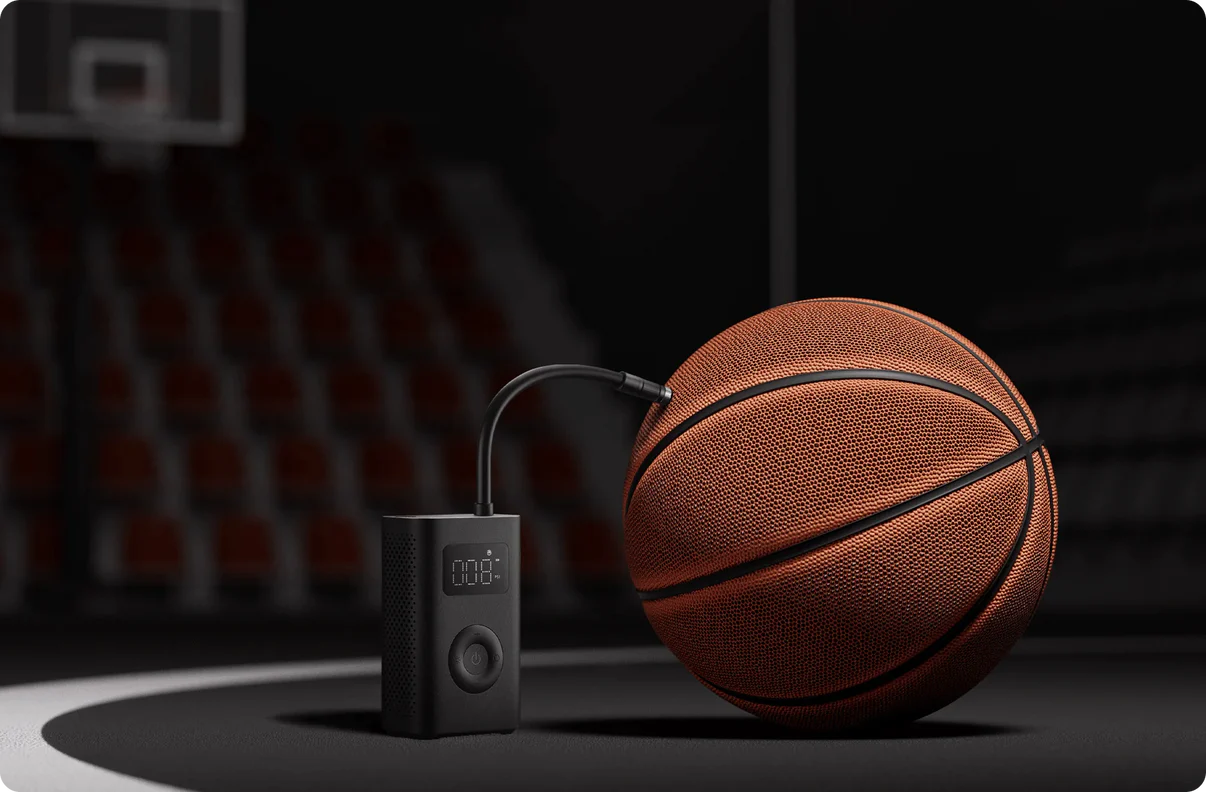Pumpify Wireless Air Pump inflating-basketball