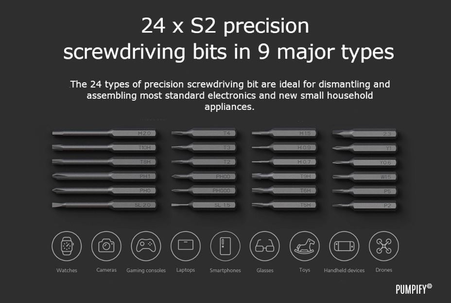 Xiaomi Mijia Electric Precision Screwdriver Kit Xiaomi Mijia Electric Precision Screwdriver Pumpify© 